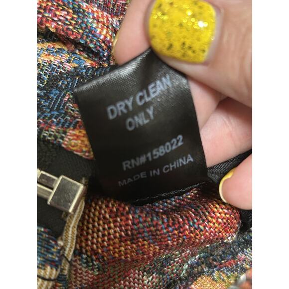 Dressed in Lala Women’s Wild Soul Tiger Jungle Print Moto Jacket - Size S/M - Picture 8 of 8